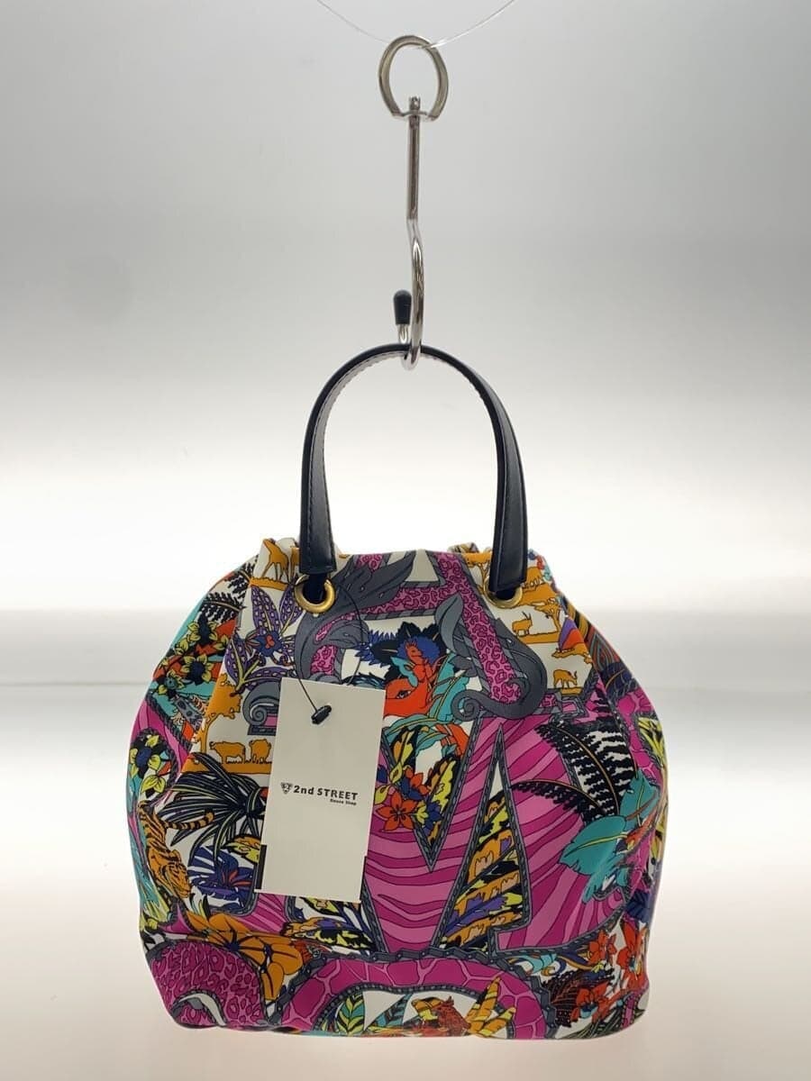 Salvatore Ferragamo PATTERN PRINTED NYLON BUCKET BAG Nylon Multicolor All Over Pattern AU-22 0384 3