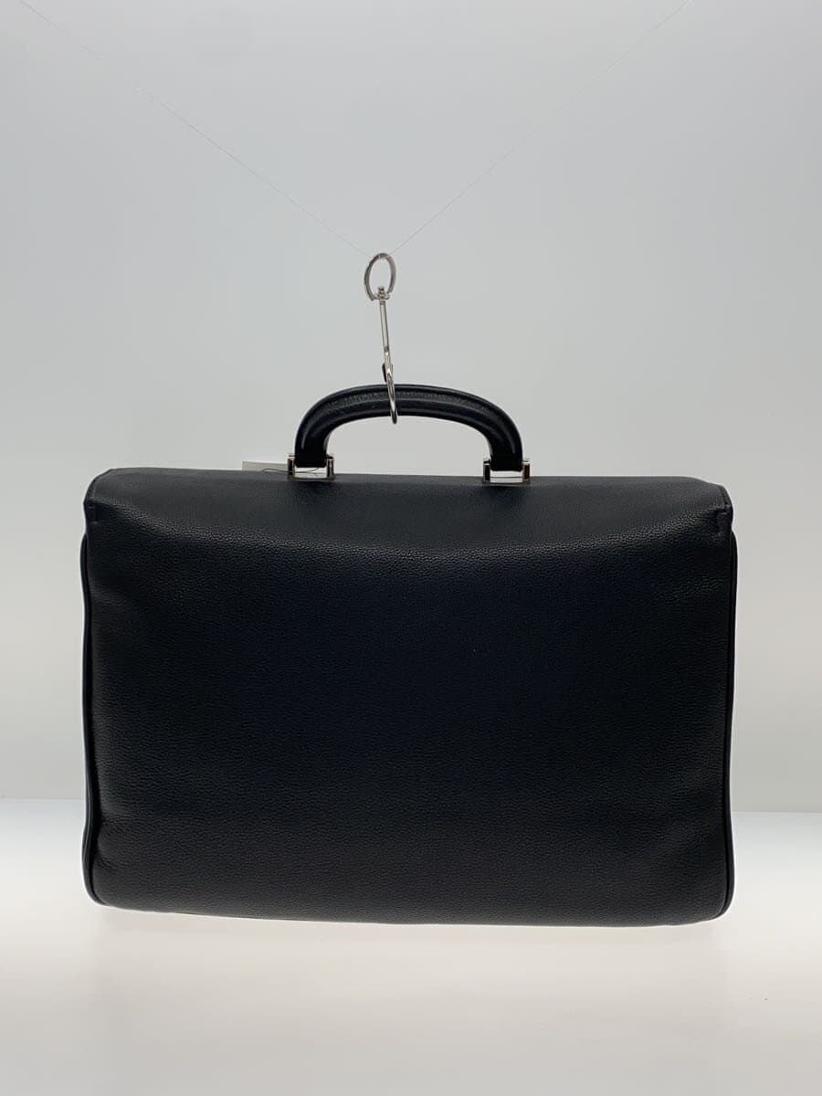 Ermenegildo Zegna Briefcase Leather BLK with Key 3