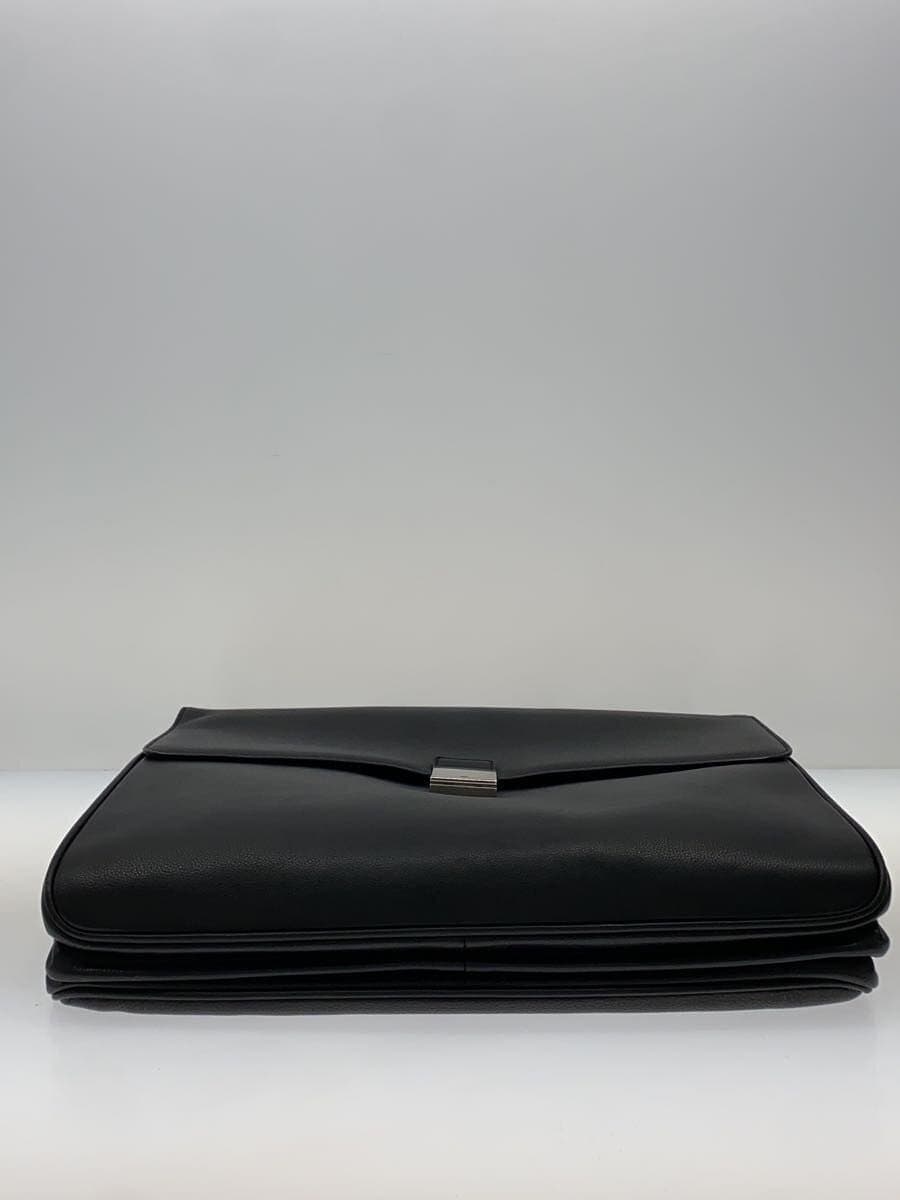 Ermenegildo Zegna Briefcase Leather BLK with Key 4