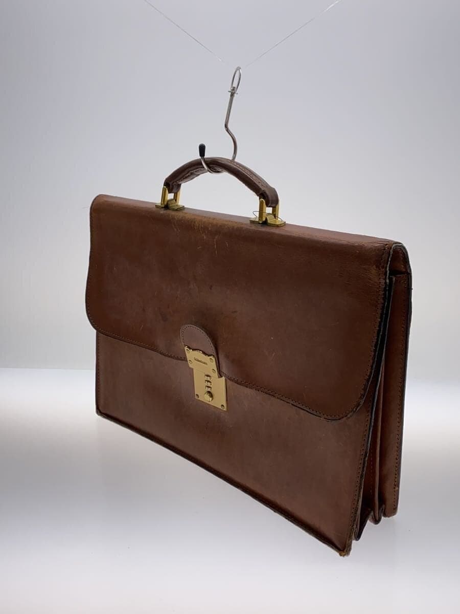 Other Brand SCHLESINGER Lock Number 007 Briefcase Leather BRW Solid 2