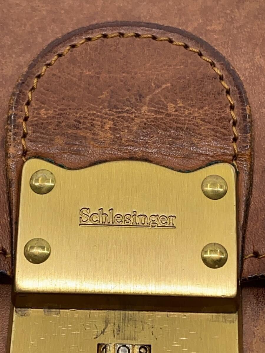Other Brand SCHLESINGER Lock Number 007 Briefcase Leather BRW Solid 5