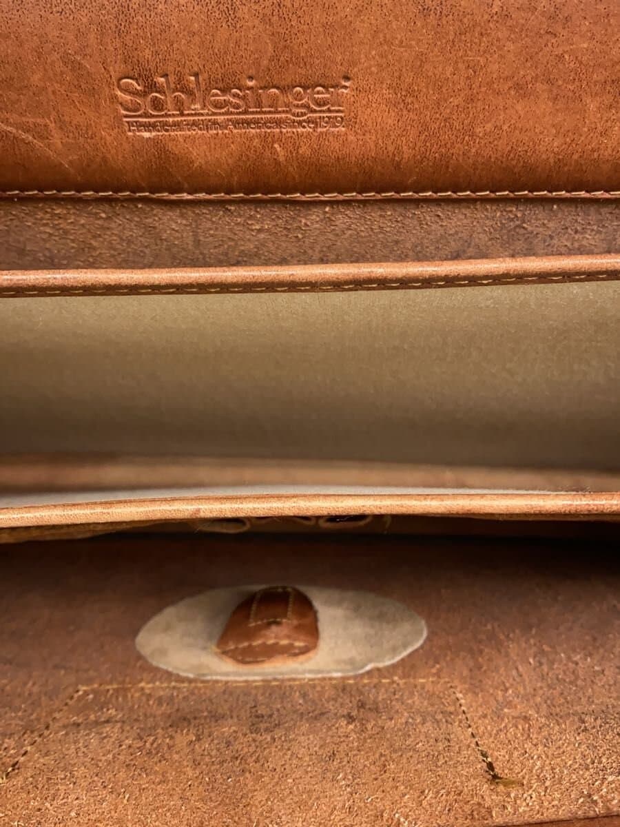 Other Brand SCHLESINGER Lock Number 007 Briefcase Leather BRW Solid 6