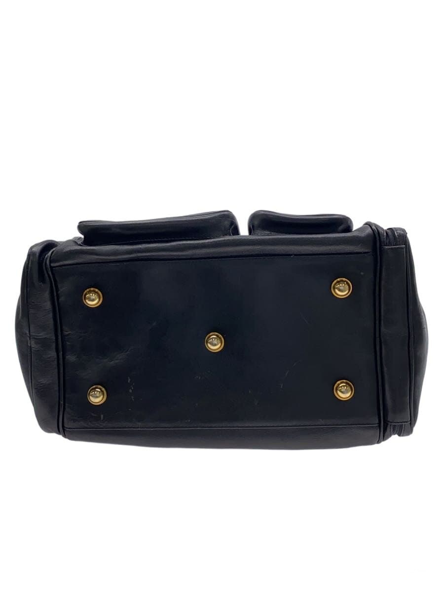 Other Brand GHEPARD Boston Bag Leather BLK Solid 4