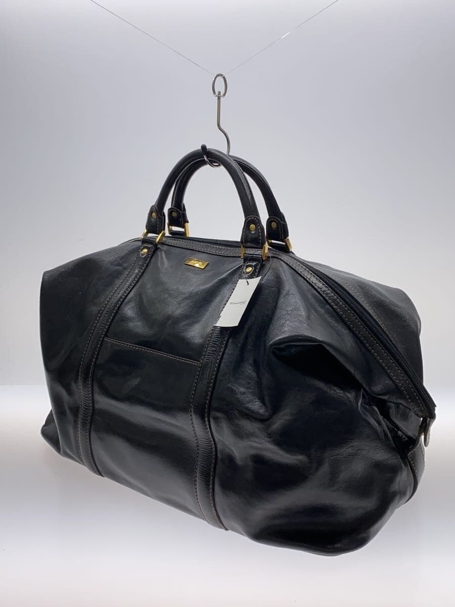 GOLD PFEIL Boston Bag Leather BLK Solid 2