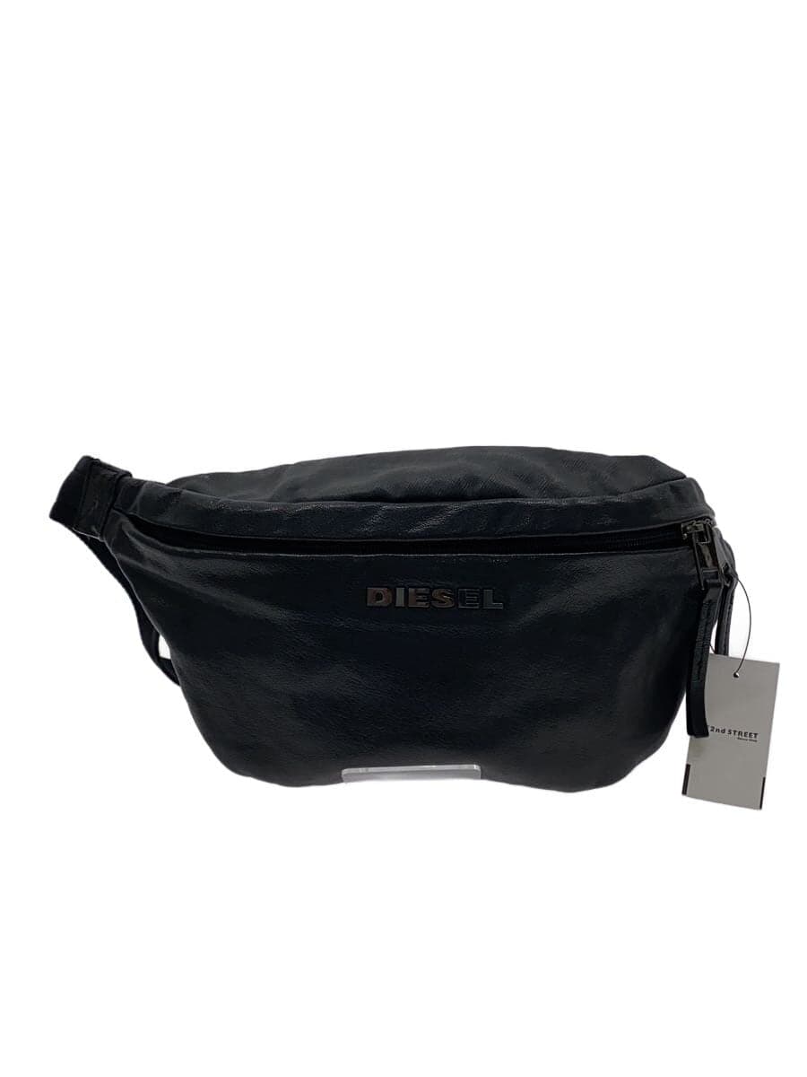 DIESEL Waist Bag Leather BLK Solid