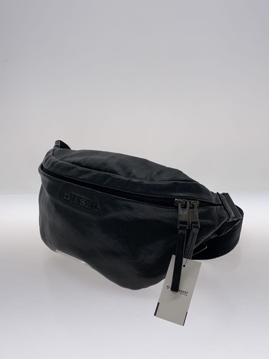 DIESEL Waist Bag Leather BLK Solid 2
