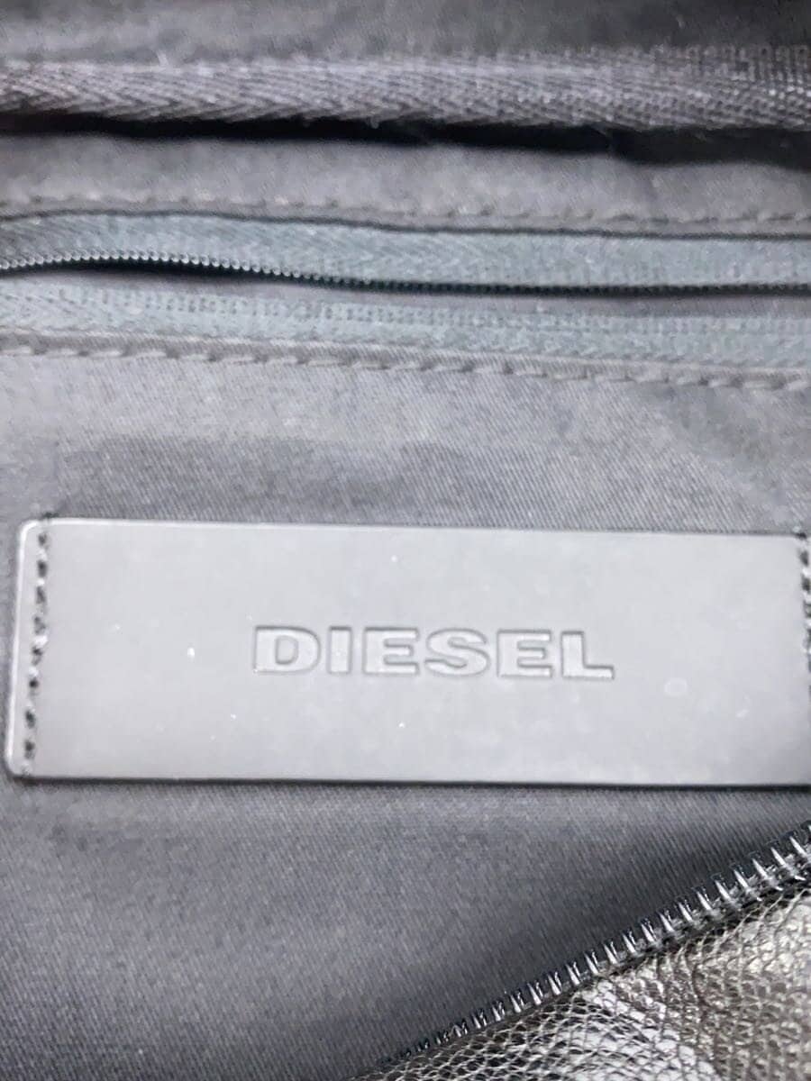 DIESEL Waist Bag Leather BLK Solid 5