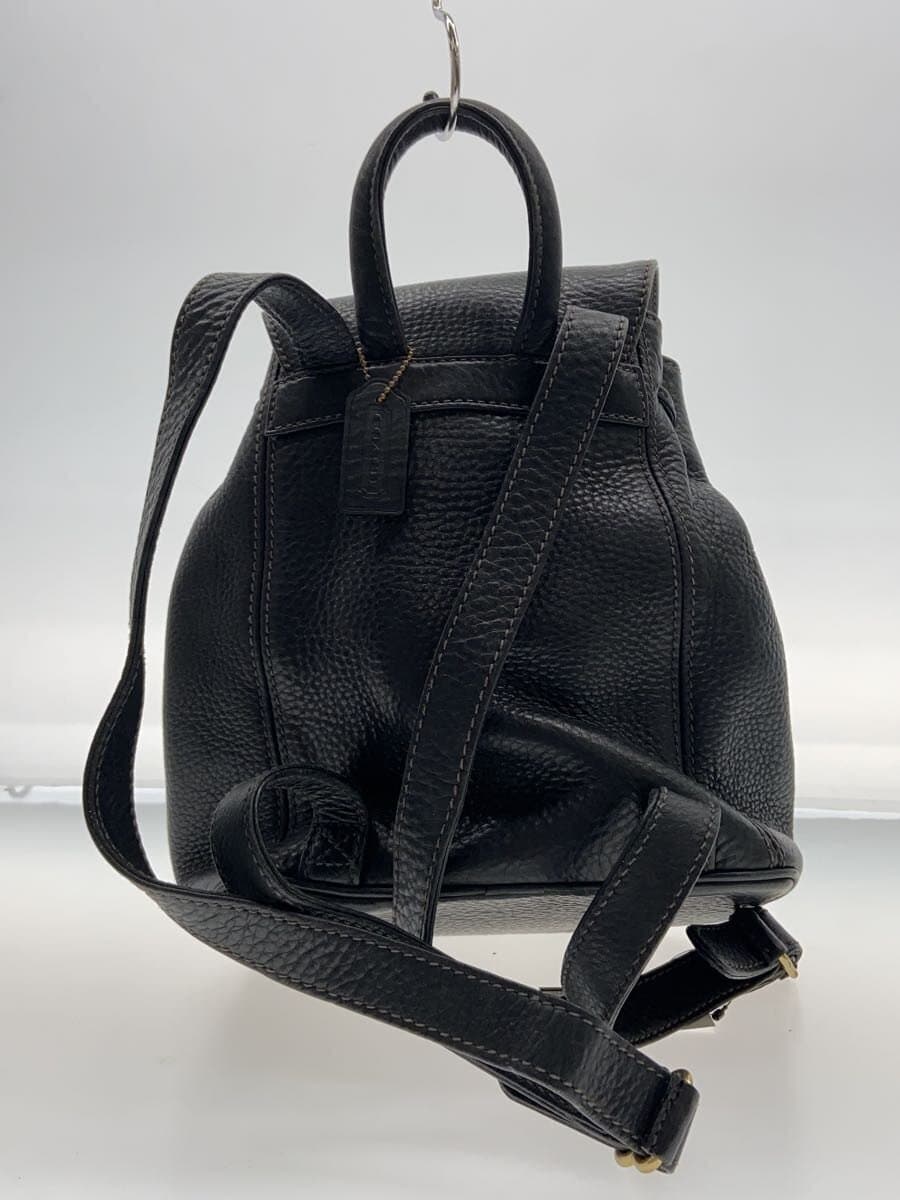 COACH Bag Leather BLK Solid 3