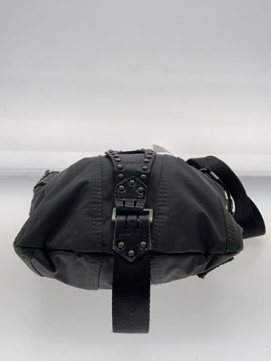 DIESELY2K ARCHIVE Embossed Studs Shoulder Bag Nylon BLK Solid 4