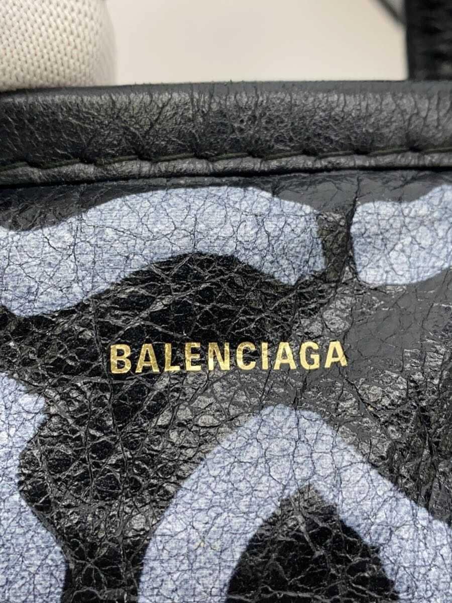 BALENCIAGA Bazaar Shopper Shoulder Bag Leather BLK Solid 513988 1090 Y 002123 5