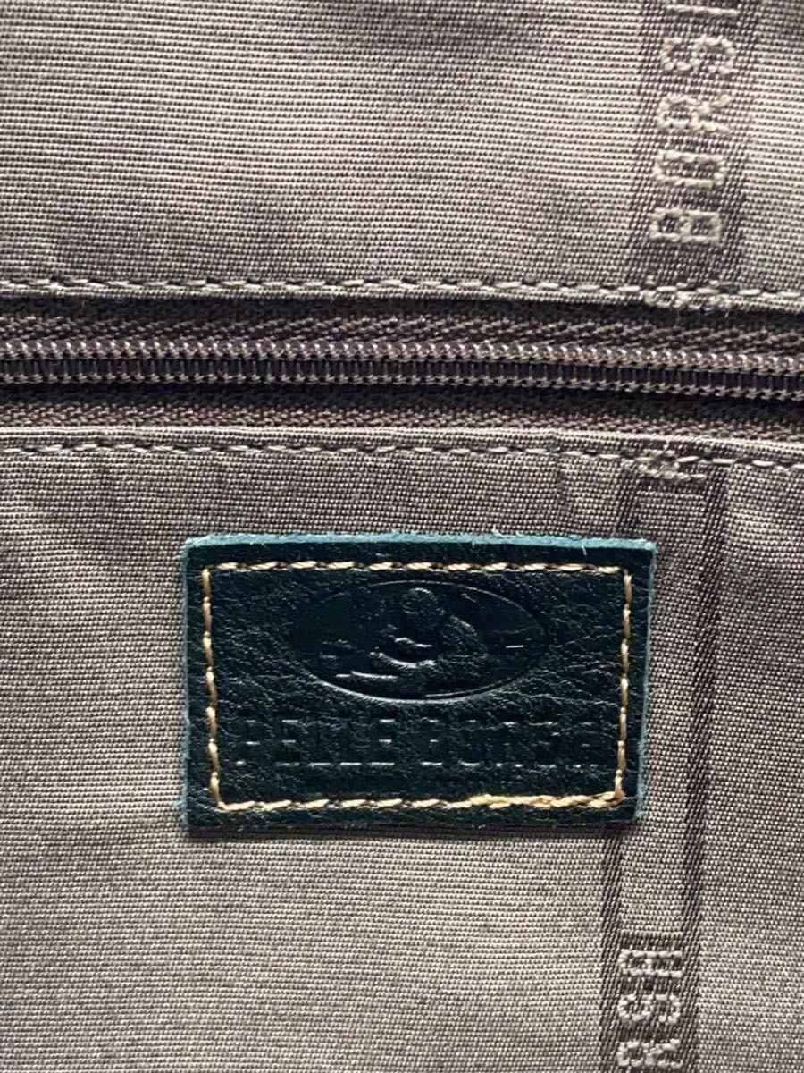 PELLE BORSA Shoulder Bag Leather BLK Solid 5