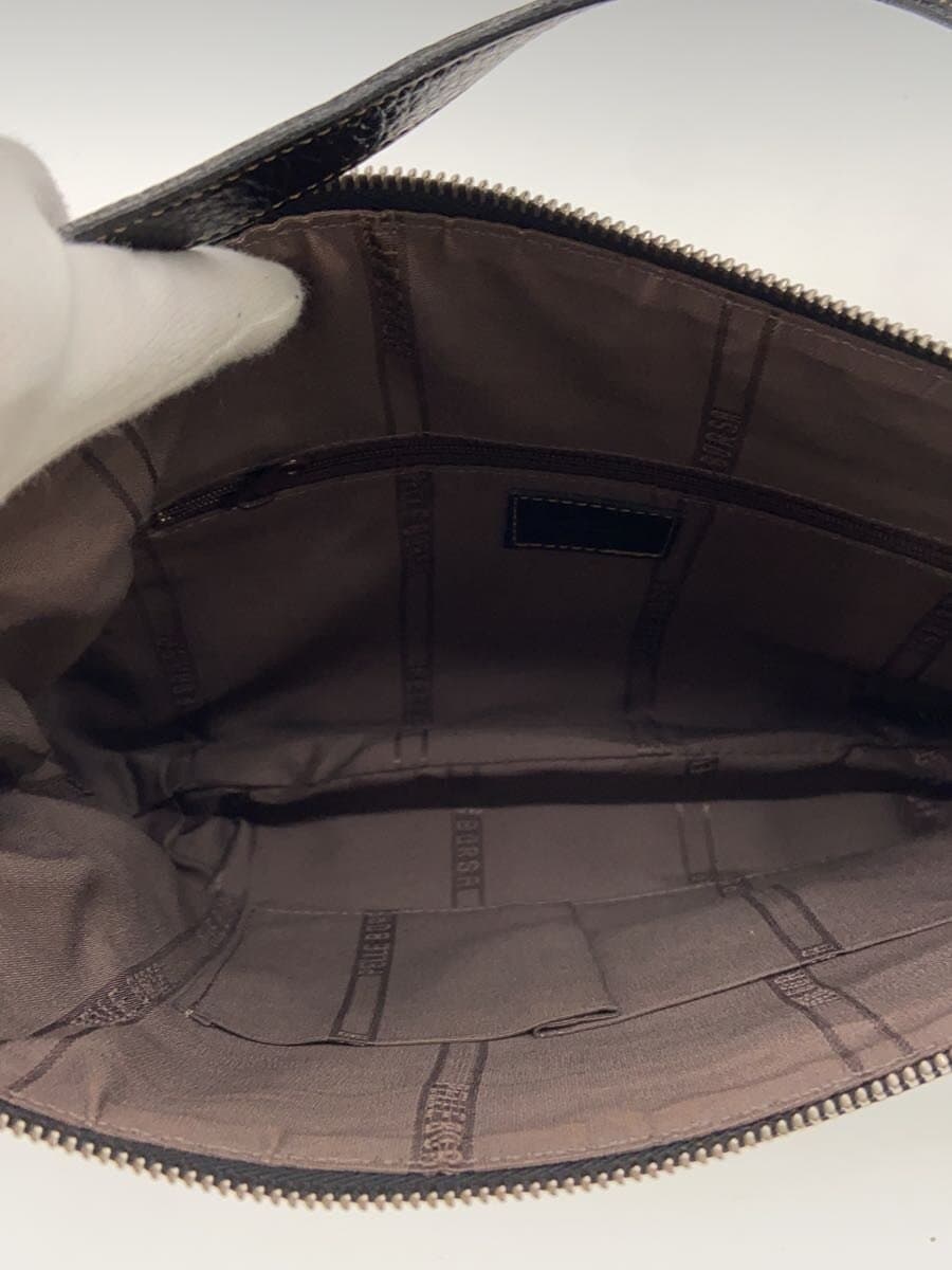 PELLE BORSA Shoulder Bag Leather BLK Solid 6