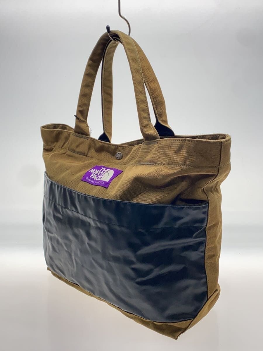 THE NORTH FACE PURPLE LABEL Tote Bag Cotton KHK Solid NN7018N Snap Button Defect 2