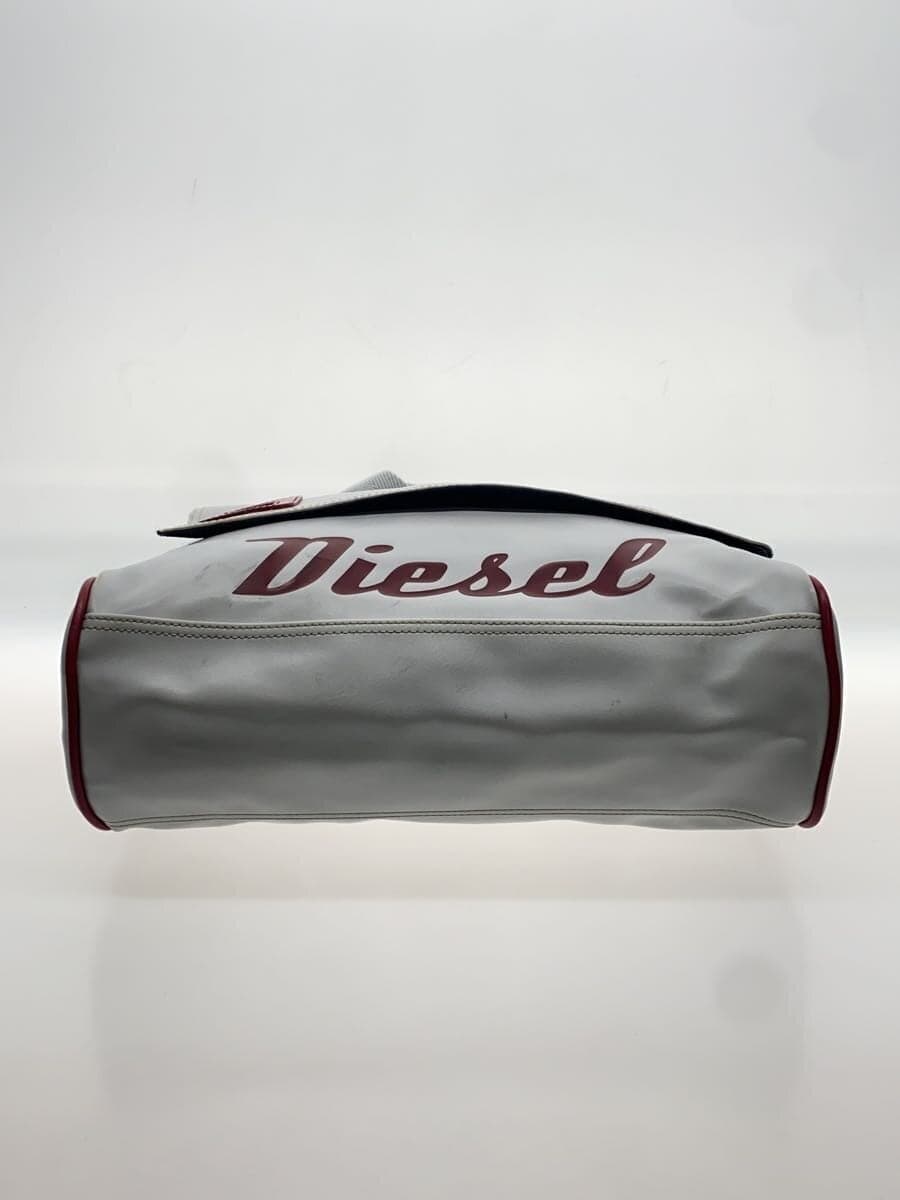 DIESEL Shoulder Bag Leather GRY Solid 4