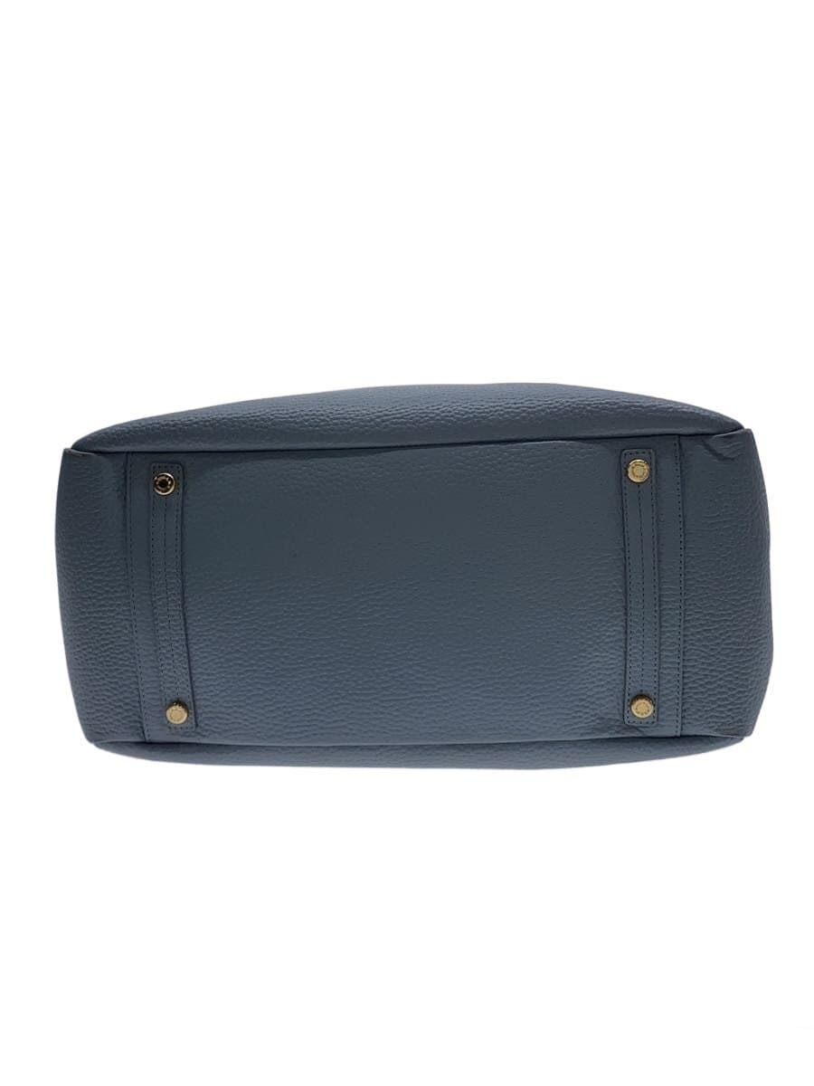 A.D.M.J.ACCESSORIES DE MADEMOISELLE Tote Bag Leather BLU Solid 4