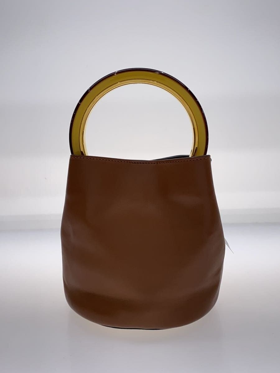 MARN Ipannier Handbag 2-Way Shoulder Bag Leather BRW Solid 3