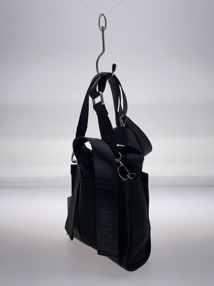 GANN Irecycled tech mini tote Handbag BLK Solid 2