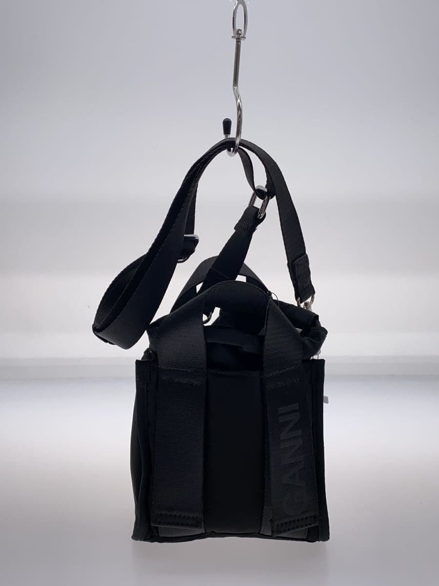 GANN Irecycled tech mini tote Handbag BLK Solid 3
