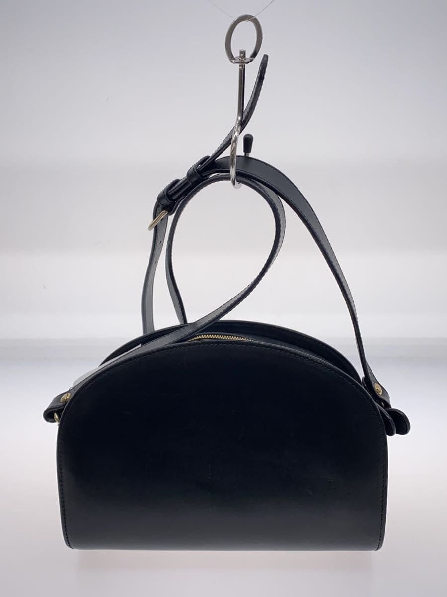 A.P.C. Half Moon Shoulder Bag Leather BLK Solid 1217 3