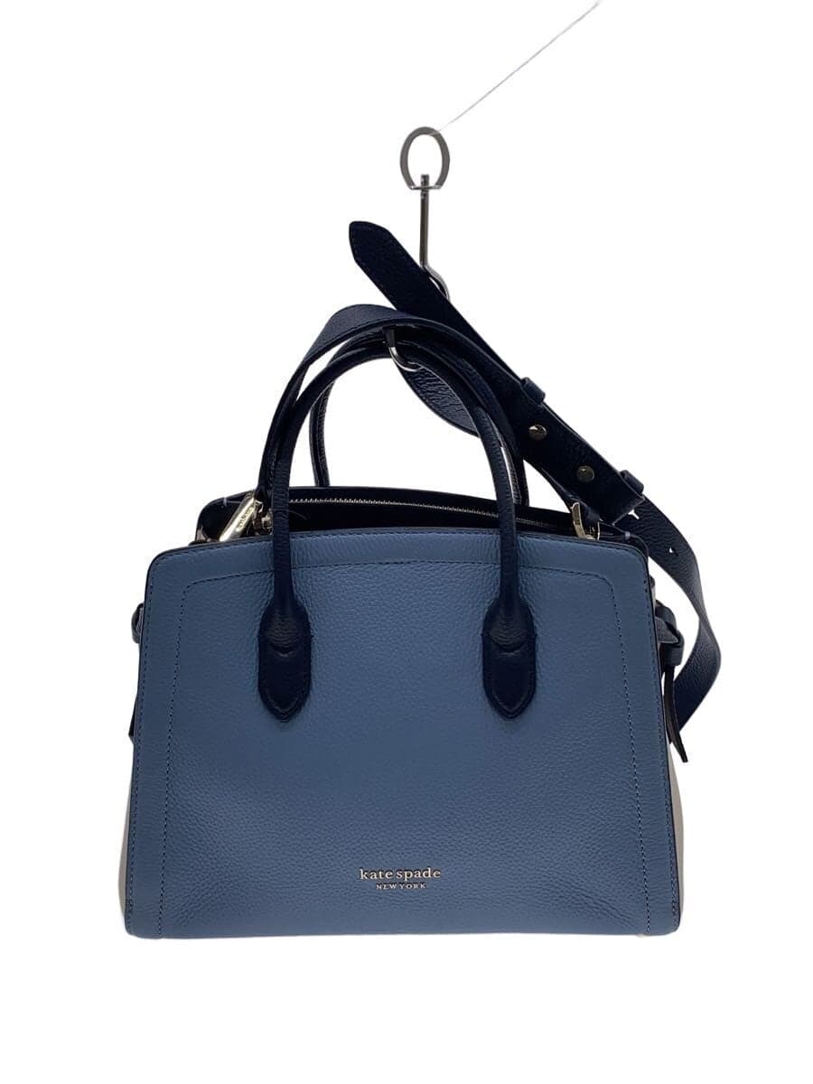 kate spade new york Knot Medium Satchel Tote Bag Leather BLU
