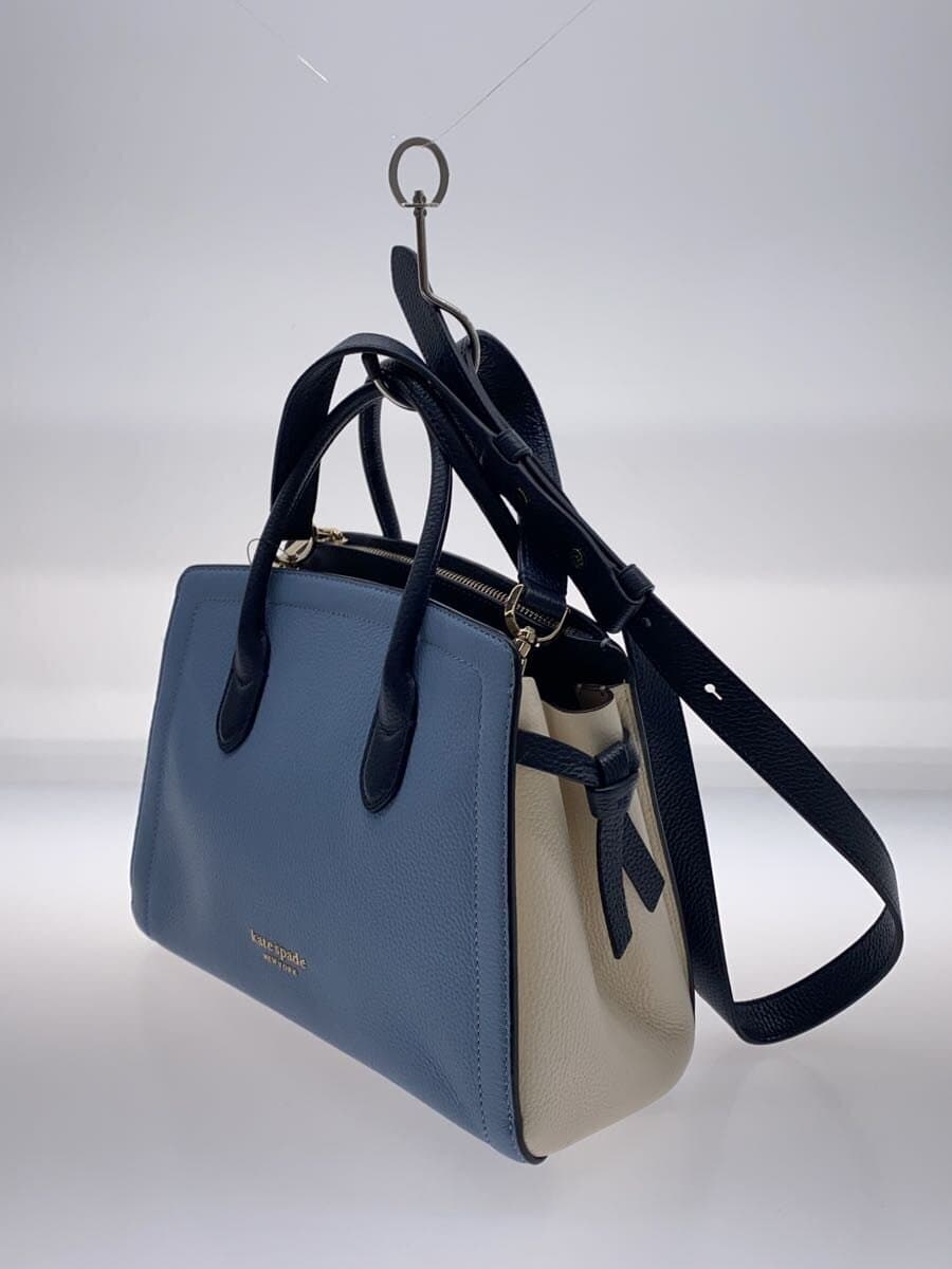 kate spade new york Knot Medium Satchel Tote Bag Leather BLU 2