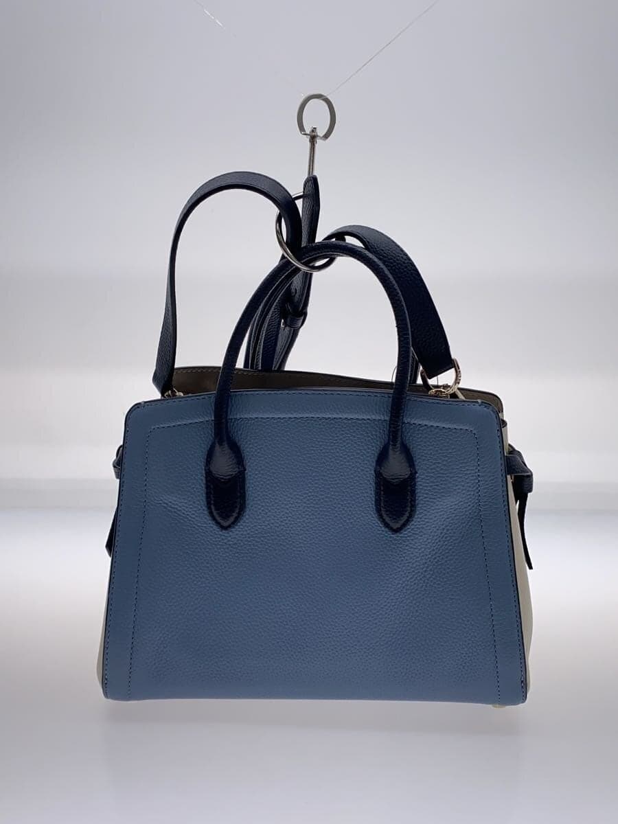kate spade new york Knot Medium Satchel Tote Bag Leather BLU 3