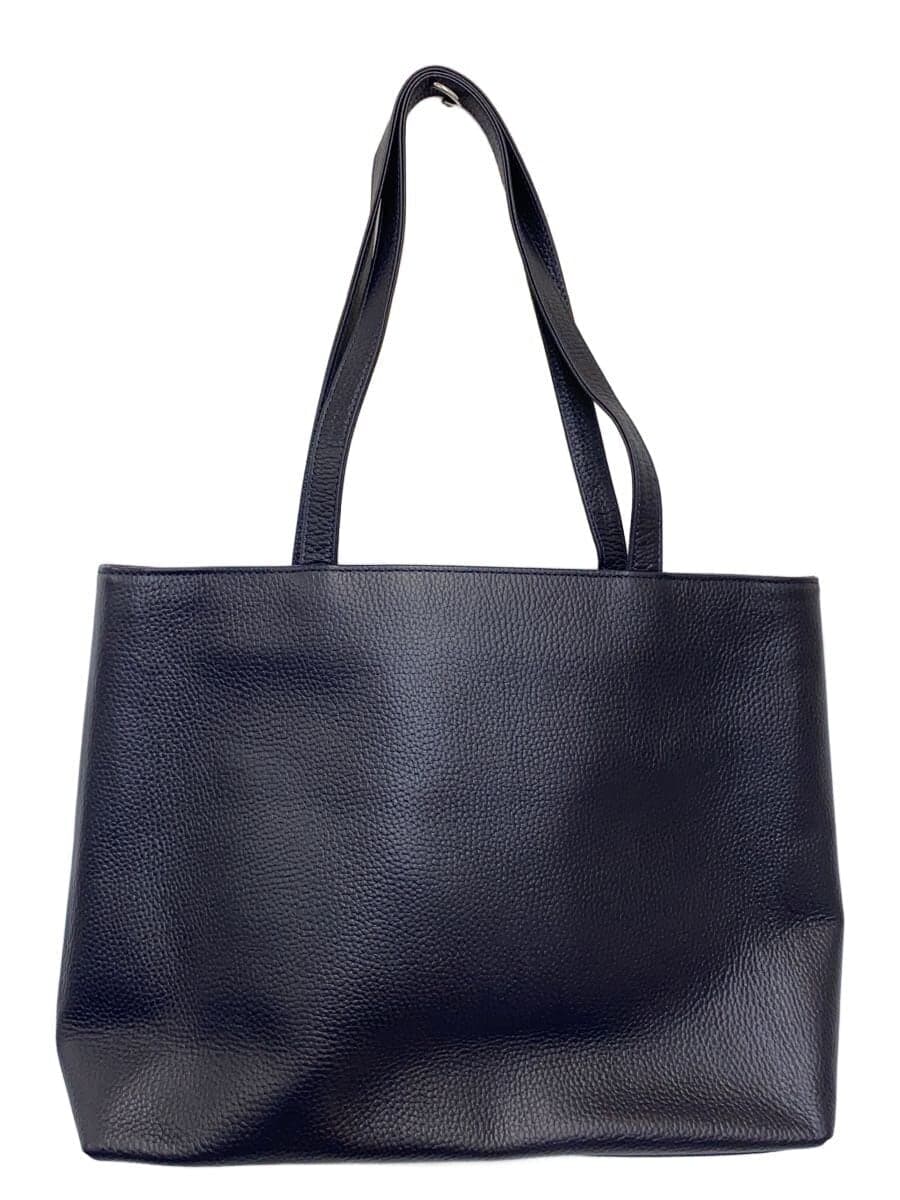 Hush Tug Tote Bag Leather BLK Solid 3