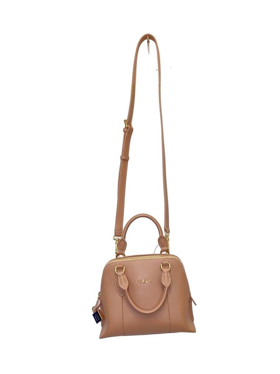 FURLAVITTORIA S DOME 2-Way Leather BEG Solid FP-2021-2774 11