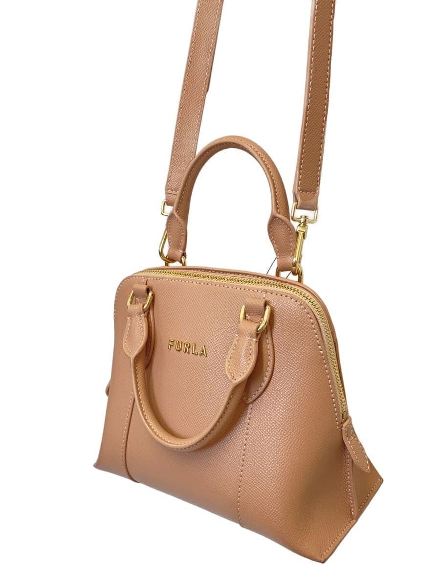 FURLAVITTORIA S DOME 2-Way Leather BEG Solid FP-2021-2774 11 2