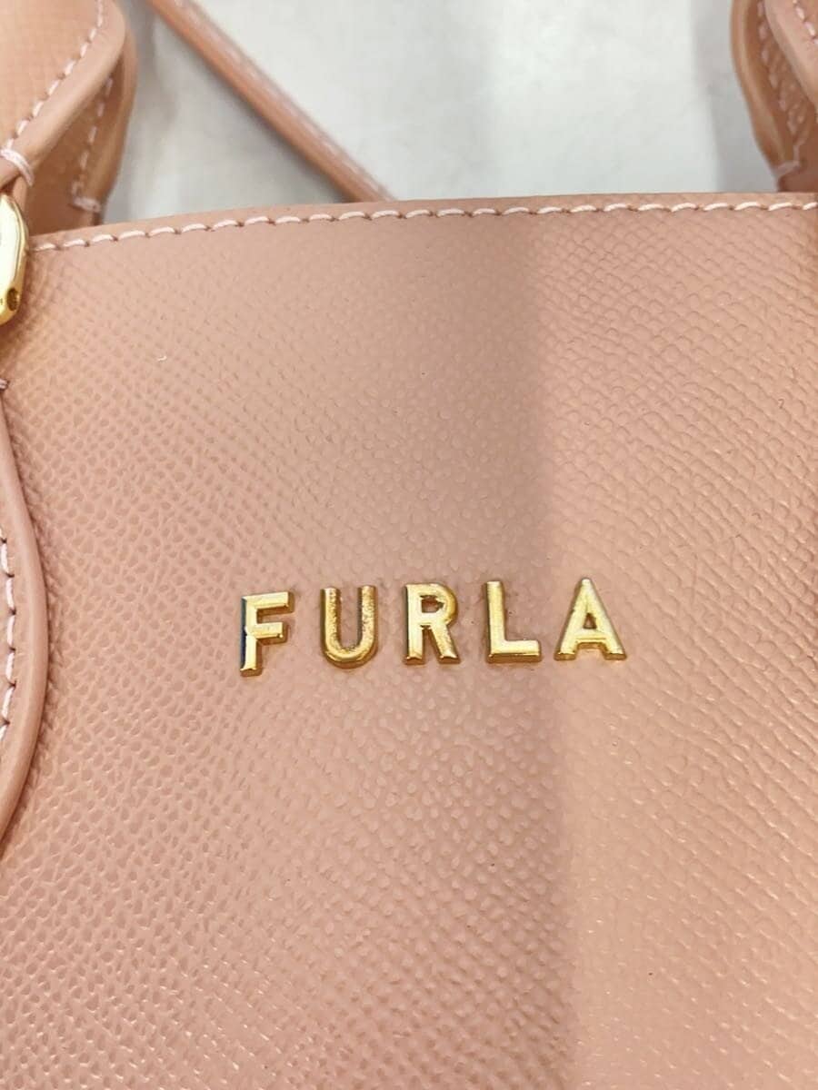 FURLAVITTORIA S DOME 2-Way Leather BEG Solid FP-2021-2774 11 5