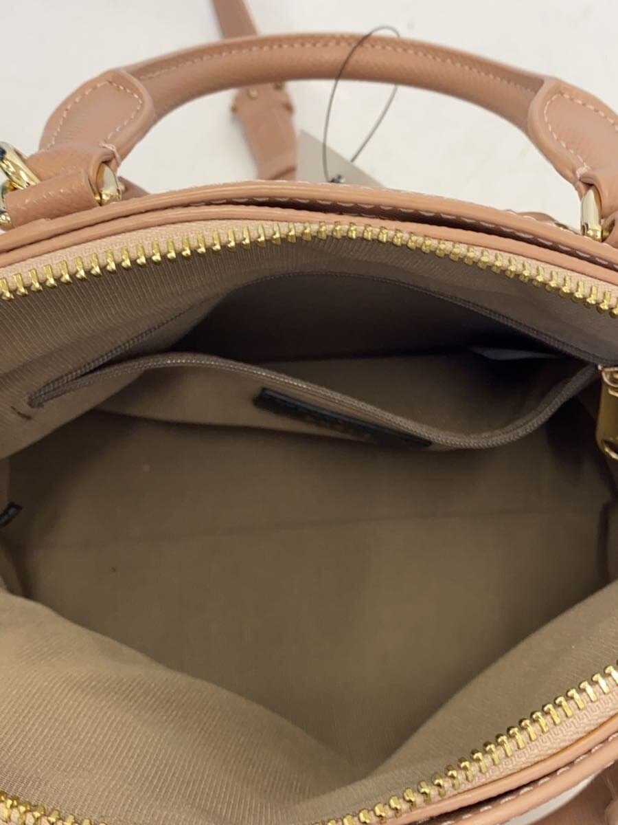 FURLAVITTORIA S DOME 2-Way Leather BEG Solid FP-2021-2774 11 6