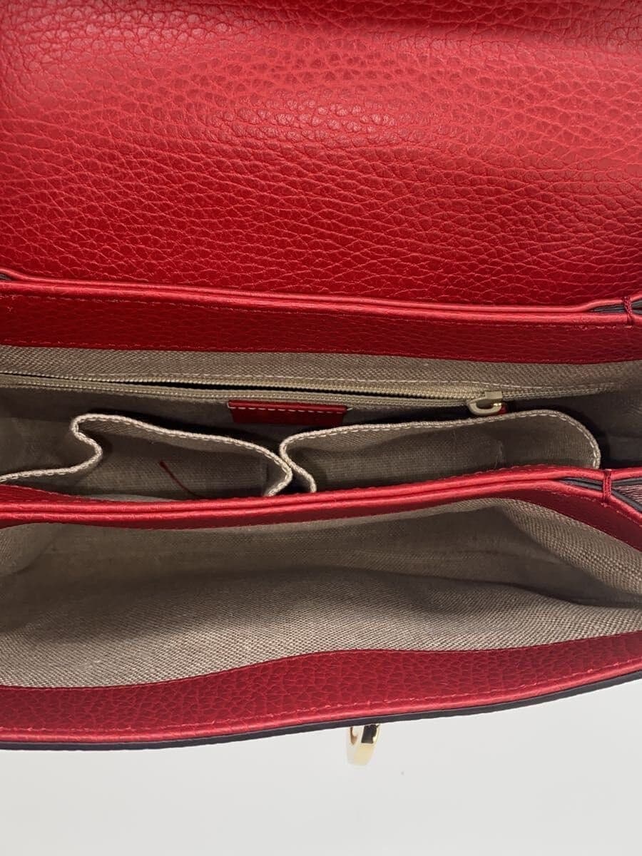 GUCCI Shoulder Bag_Interlocking G Leather RED Solid 6