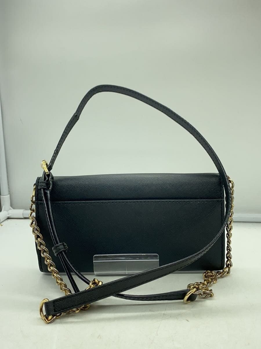 MICHAEL KORS Shoulder Bag Leather BLK Solid AV-1605 3