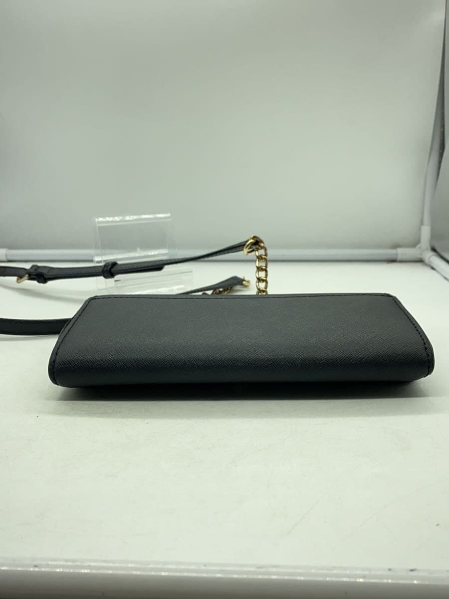 MICHAEL KORS Shoulder Bag Leather BLK Solid AV-1605 4