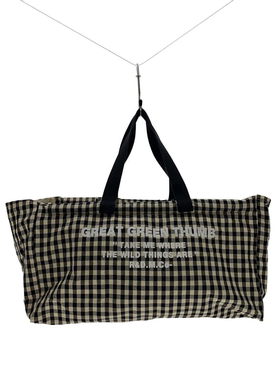 R&D.M.Co-(OLDMAN’S TAILOR)Tote Bag Cotton BLK Gingham CK