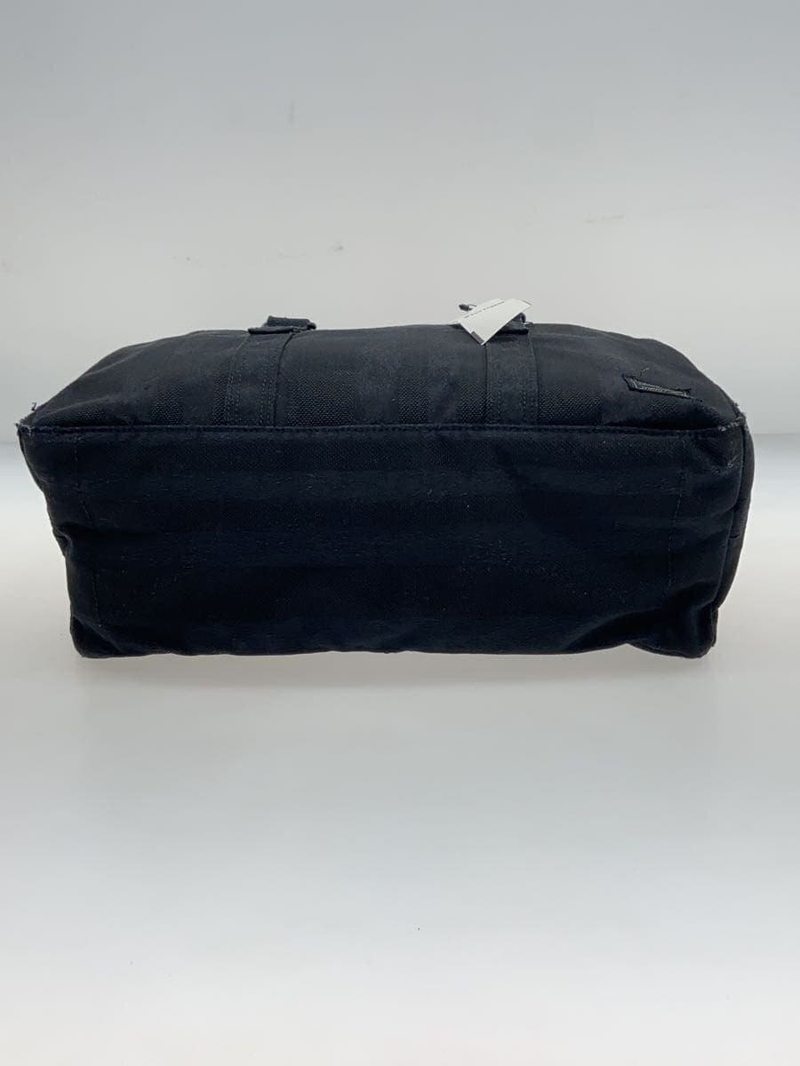 PORTER shoulder bag canvas BLK plain 4
