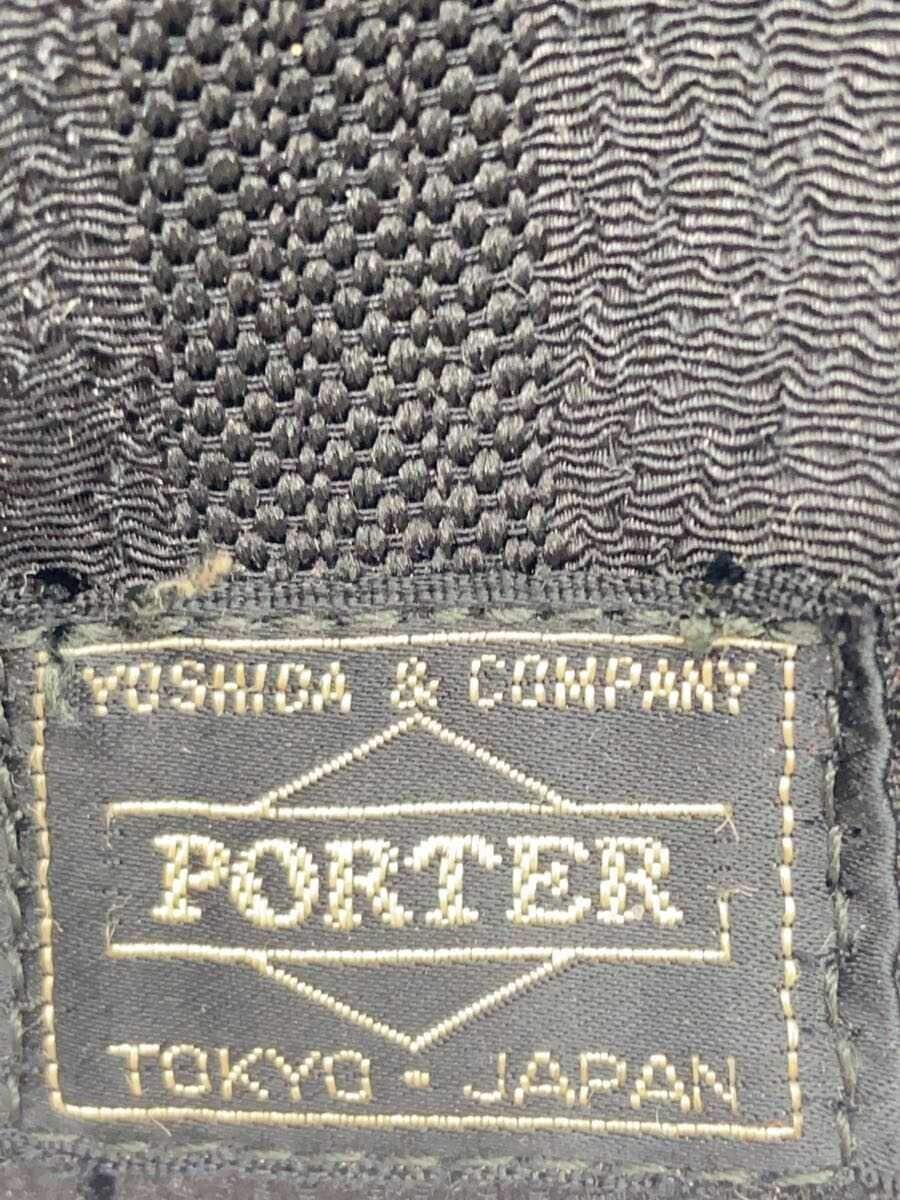 PORTER shoulder bag canvas BLK plain 5