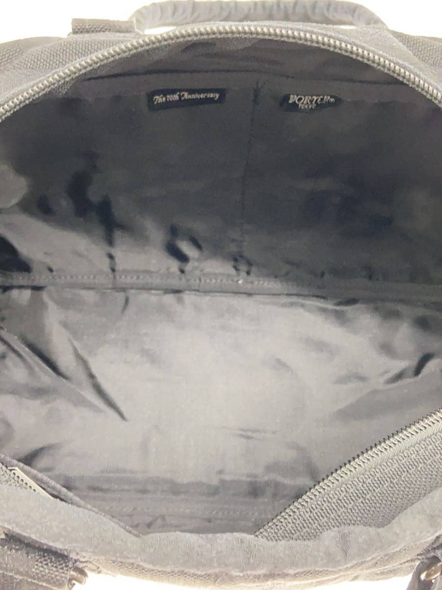 PORTER shoulder bag canvas BLK plain 6