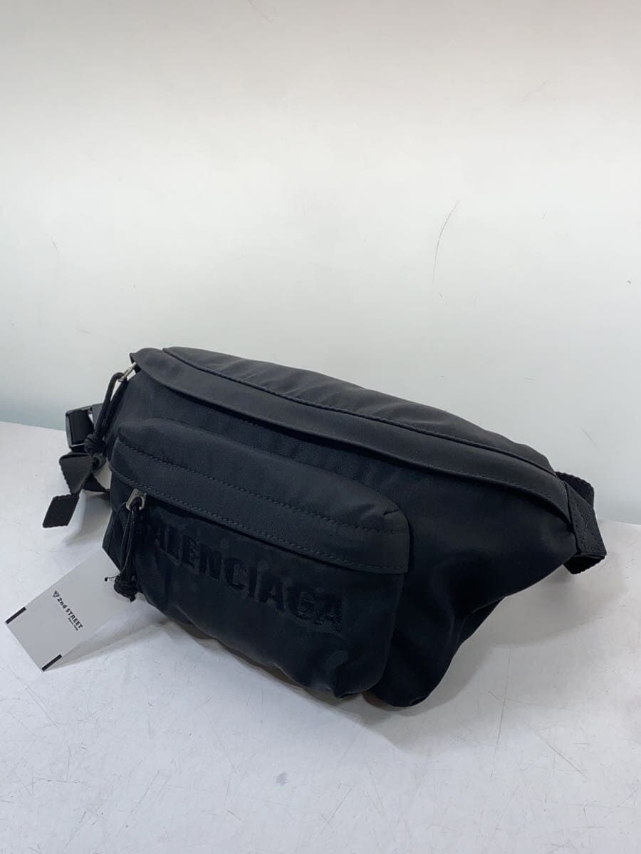 BALENCIAGA shoulder bag nylon BLK solid 552770 black black 2