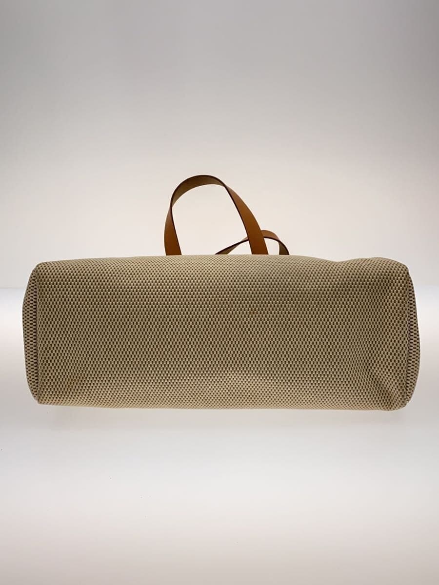 HERMES Cabas mm Stain Spare Bag Metal Bag Canvas IVO Solid 4