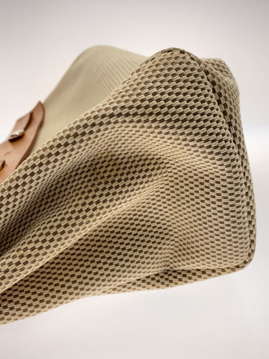 HERMES Cabas mm Stain Spare Bag Metal Bag Canvas IVO Solid 8