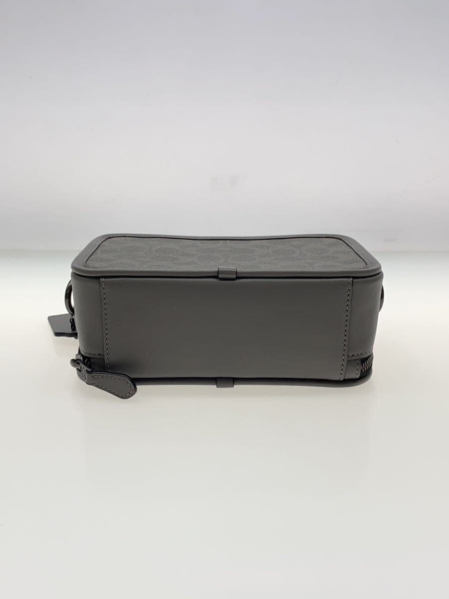 COACH Shoulder Bag Polyester GRY All Over Pattern 4