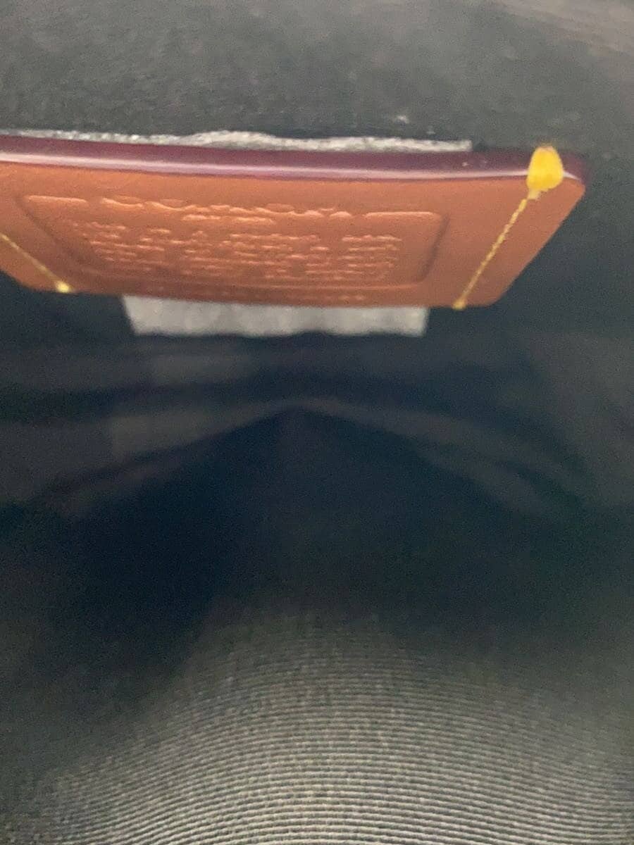 COACH Shoulder Bag Polyester GRY All Over Pattern 6