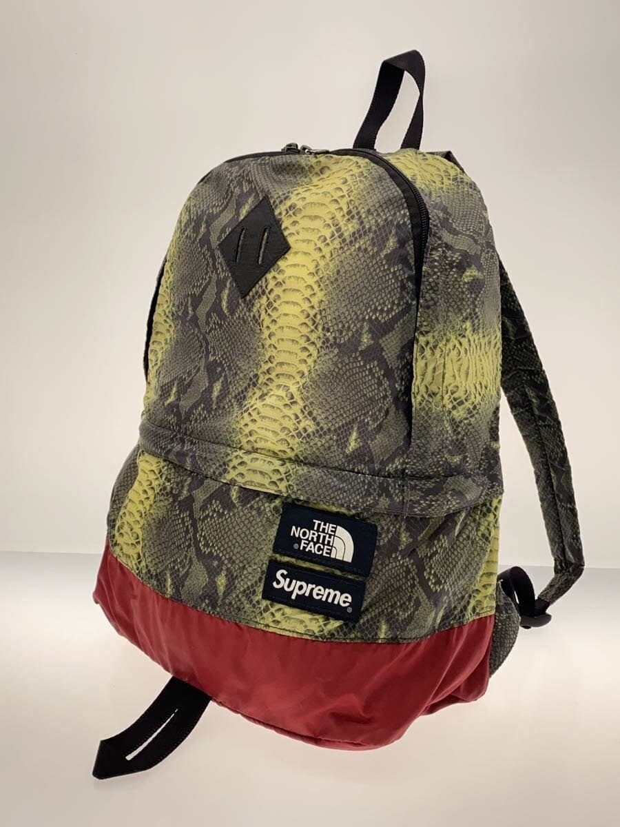 Supreme × THE NORTH FACE Backpack Nylon Green All-over pattern 2