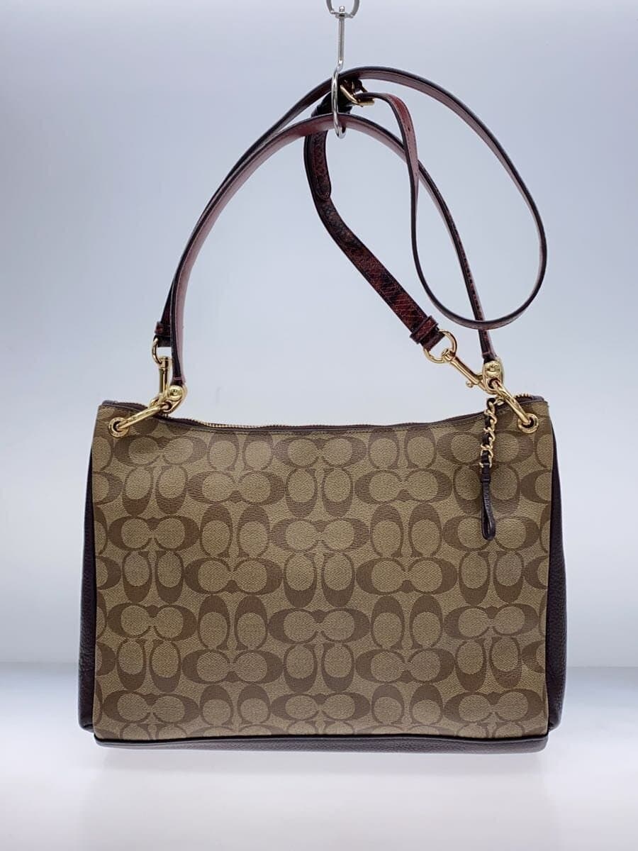 COACH shoulder bag polyester multicolor all-over pattern 3