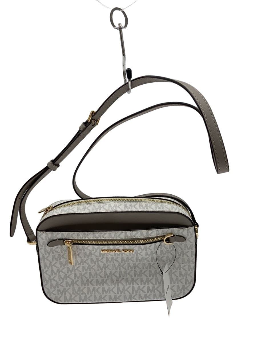 MICHAEL KORS Shoulder Bag PVC WHT All-over pattern