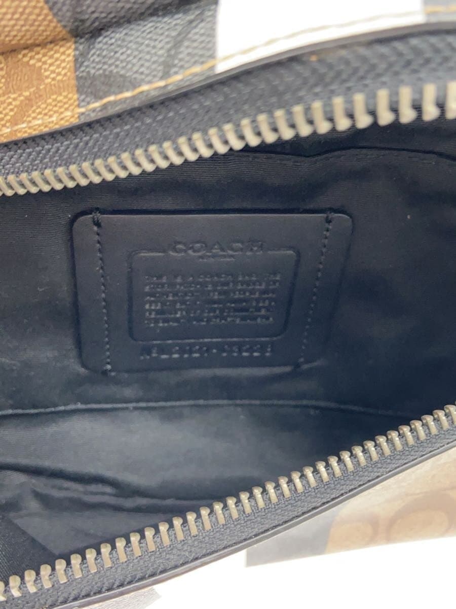 COACH bag leather BRW all-over pattern C3228 6