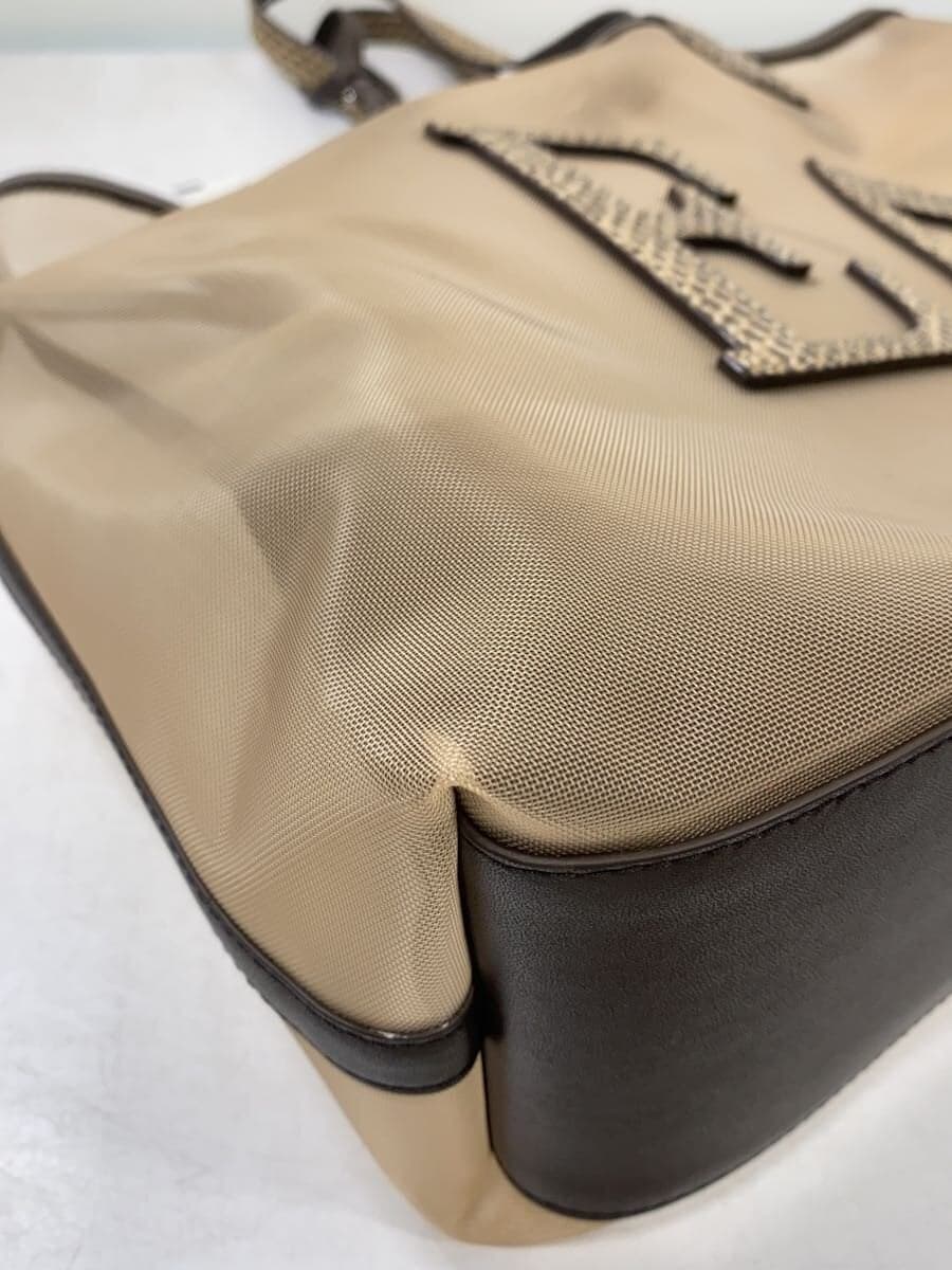 EMPORIO ARMANI tote bag -- BEG plain beige 9