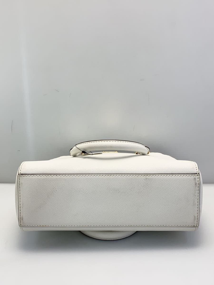 MICHAEL KORS Handbag Leather White Solid 4