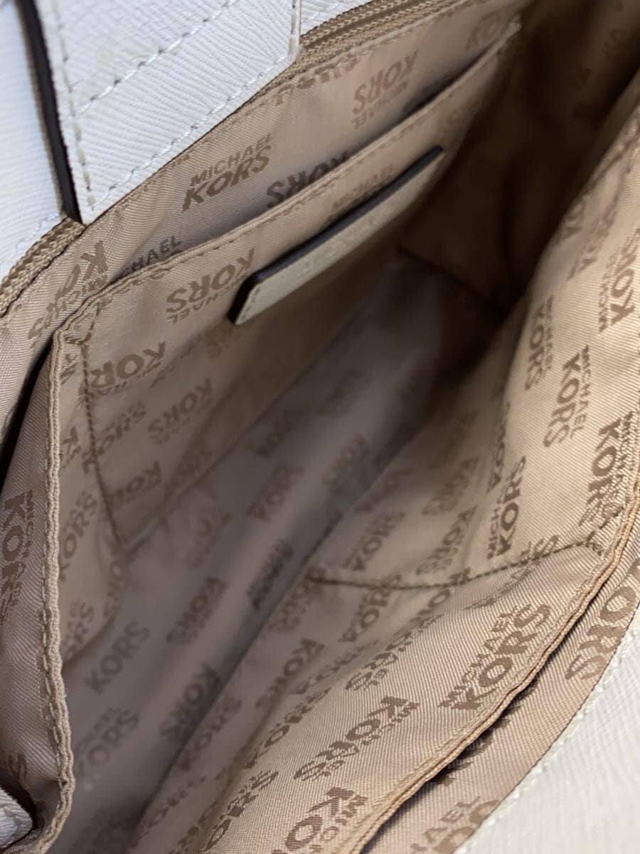 MICHAEL KORS Handbag Leather White Solid 6